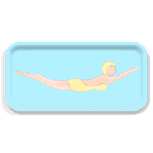 Load image into Gallery viewer, Yellow Diving Girl Small Tray
