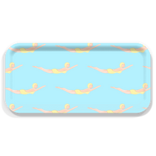 Load image into Gallery viewer, Yellow Diving Girls Small Tray

