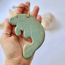 Load image into Gallery viewer, Manatee Ornament
