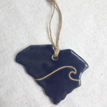 Load image into Gallery viewer, South Carolina Wave Ornament
